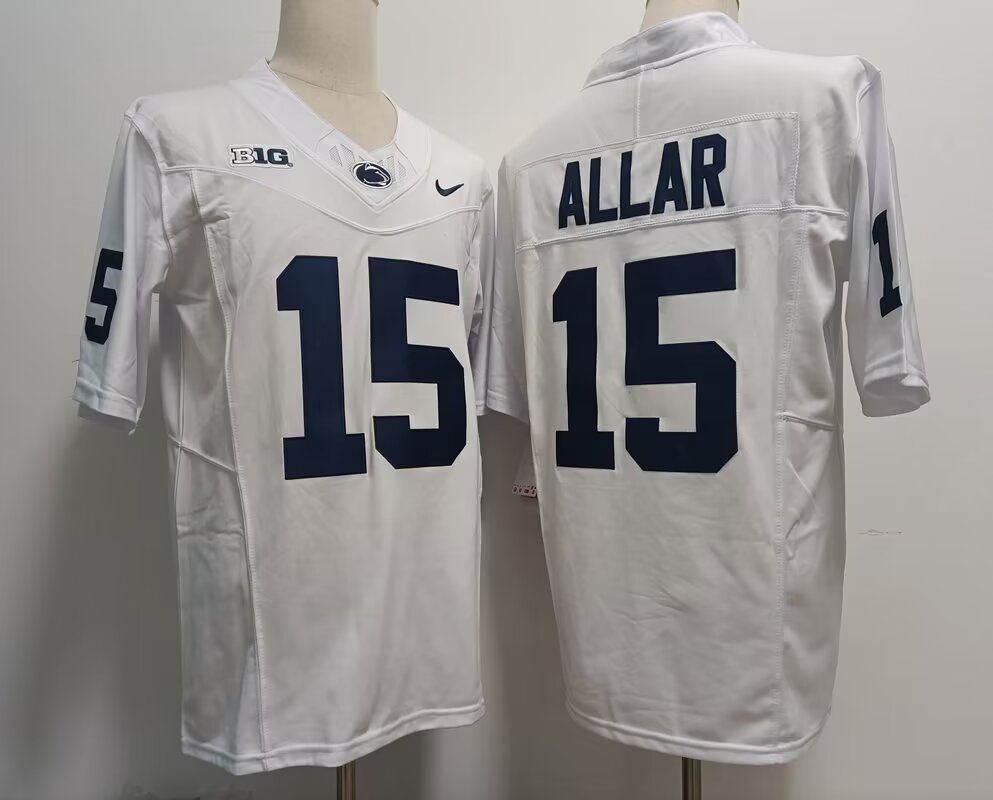 2024 NCAA Men Carolina Cougars #15 Drew Allar white nike jersey->ncaa teams->NCAA Jersey